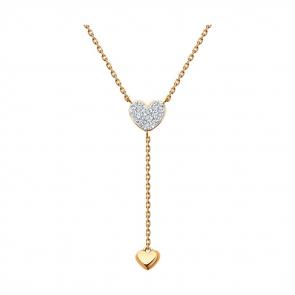 Золотое колье SOKOLOV с бриллиантом 1070334 фото