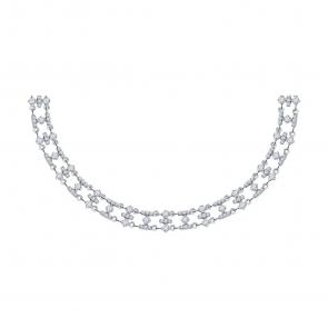 : Колье из белого золота с бриллиантами 1070403-3 фото