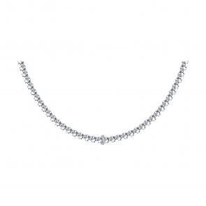 Колье из белого золота SOKOLOV с бриллиантом 1070404-3 фото