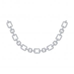 : Колье из белого золота с бриллиантами 1070418-3 фото