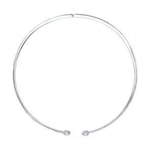 : Колье из белого золота с бриллиантами выращенными 1070439-3-5 фото