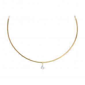 : Колье из золота с бриллиантом выращенным 1070442-5 фото