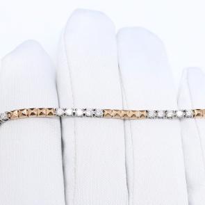 Золотой браслет Александра с бриллиантом 1080110сбк фото