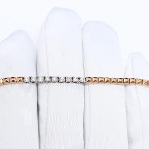 Золотой браслет Александра с бриллиантом 1080122сбк фото