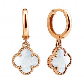 Золотые серьги TALANT с перламутром 11-00-13919п фото