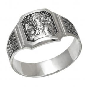Кольцо из черненого серебра Святитель Архангел Михаил Высоковы 585 11-000623-115000 фото