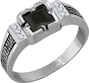 Кольцо из черненого серебра Высоковы 585 с фианитом 11-000649-115110 фото
