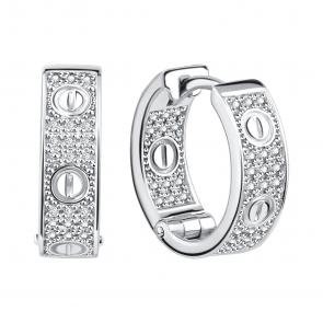 Серебряные серьги TALANT с фианитом 11-72-0001-15232 фото