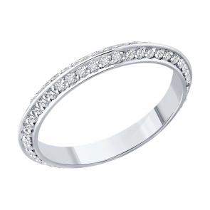 Золотое кольцо SOKOLOV с бриллиантом 1110270-3 фото