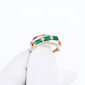 Золотое кольцо Александра с агатом 111803ск-014 фото