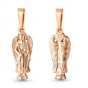 Золотая подвеска-иконка Ангел хранитель AQUAMARINE 11200 фото