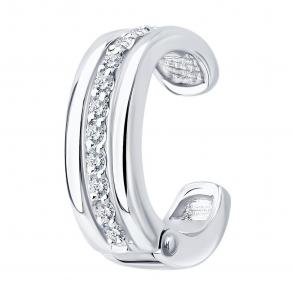 Золотые серьги SOKOLOV с бриллиантом 1170031-3 фото