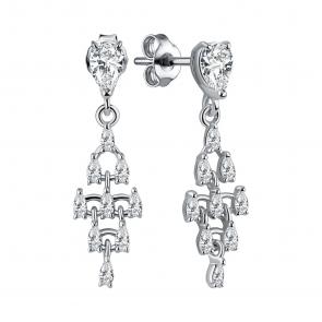 Серебряные серьги TALANT с фианитом 12-72-0001-15600 фото