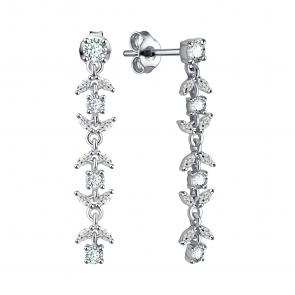 Серебряные серьги TALANT с фианитом 12-72-0001-15601 фото