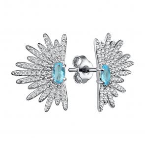 Серебряные серьги TALANT с фианитом 12-72-0009-17336 фото