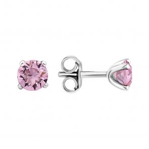 Серебряные серьги TALANT с кристаллом Swarovski 12-72-000Ч-26412 фото