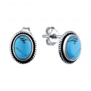 Серебряные серьги TALANT с бирюзой 12-76-000Ъ-15070 фото