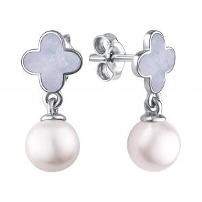 Серебряные серьги TALANT с жемчугом и эмалью 12-79-0010-11351 фото