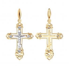 Золотая подвеска SOKOLOV с фианитом 120107 фото