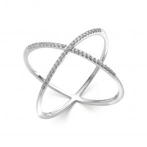 Кольцо из белого золота АЛЬКОР с бриллиантом 12145-200 фото