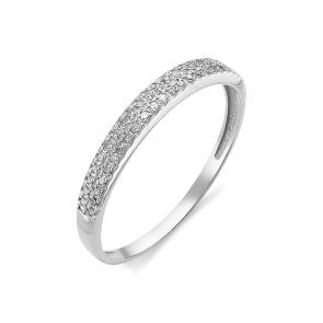 Кольцо из белого золота АЛЬКОР с бриллиантом 12324-200 фото