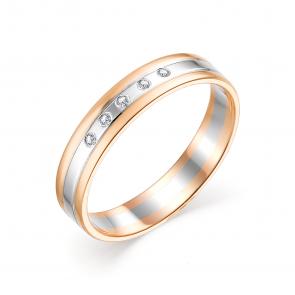 Золотое кольцо АЛЬКОР с бриллиантом 12377-100 фото