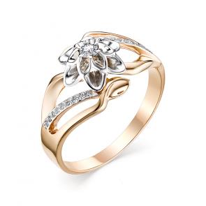 Золотое кольцо АЛЬКОР с бриллиантом 12547-100 фото