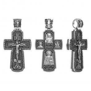 Подвеска-крест из черненого серебра Животворящему Кресту Господню Высоковы 585 13-001277-105000 фото