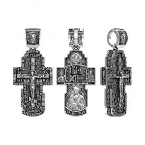 Подвеска-крест из черненого серебра Животворящему Кресту Господню Высоковы 585 13-002050-105000 фото
