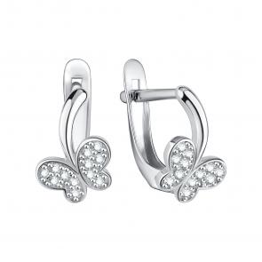 Серебряные серьги TALANT с фианитом 13-72-0001-24086 фото