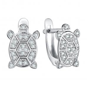 Серебряные серьги TALANT с фианитом 13-72-0001-27128 фото