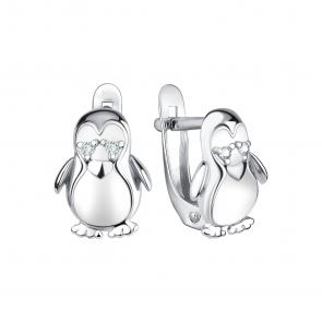 Серебряные серьги TALANT с фианитом и эмалью 13-79-0001-27571 фото