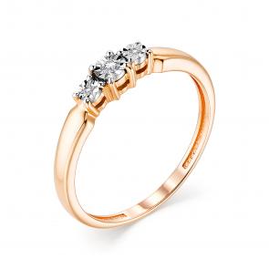 Золотое кольцо АЛЬКОР с бриллиантом 13164-100 фото