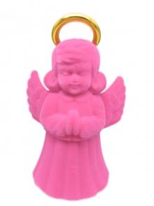 Футляр флокированный Ангелочек под кольцо и серьги серия Новогодняя 137С-А106-руб фото