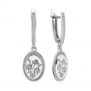 Серебряные серьги TALANT с фианитом 14-72-0001-10874 фото