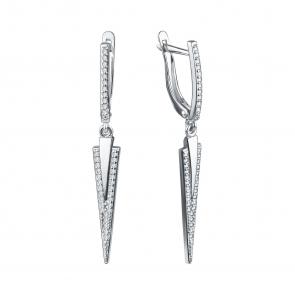 Серебряные серьги TALANT с фианитом 14-72-0001-14050 фото