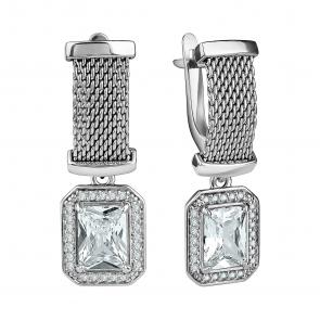 Серебряные серьги TALANT с фианитом 14-72-0001-15131 фото