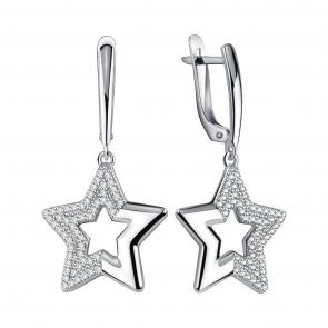 Серебряные серьги TALANT с фианитом 14-72-0001-15603 фото