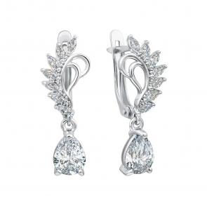 Серебряные серьги TALANT с фианитом 14-72-0001-15842 фото