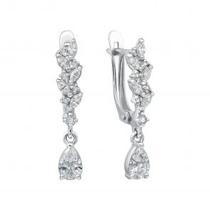 Серебряные серьги TALANT с фианитом 14-72-0001-15844 фото