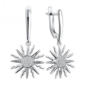 Серебряные серьги TALANT с фианитом 14-72-0001-17334 фото