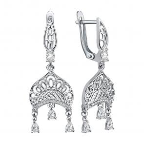 Серебряные серьги TALANT с фианитом 14-72-0001-17353 фото