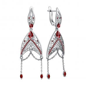 Серебряные серьги TALANT с фианитом 14-72-0002-17189 фото