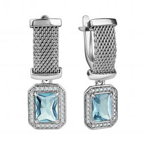 Серебряные серьги TALANT с фианитом 14-72-0009-15131 фото