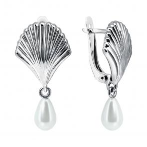 Серебряные серьги TALANT с жемчугом 14-72-0010-17152 фото