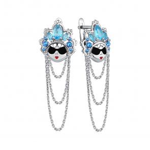 Серебряные серьги TALANT с фианитом 14-79-0009-17350 фото