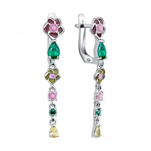 Серебряные серьги TALANT с фианитом 14-79-000M-17132 фото