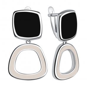 Серебряные серьги TALANT с эмалью 14-7B-0000-17256 фото