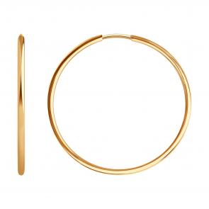 Золотые серьги SOKOLOV 140059 фото