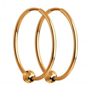 Золотые серьги-трансформеры SOKOLOV 140113 фото